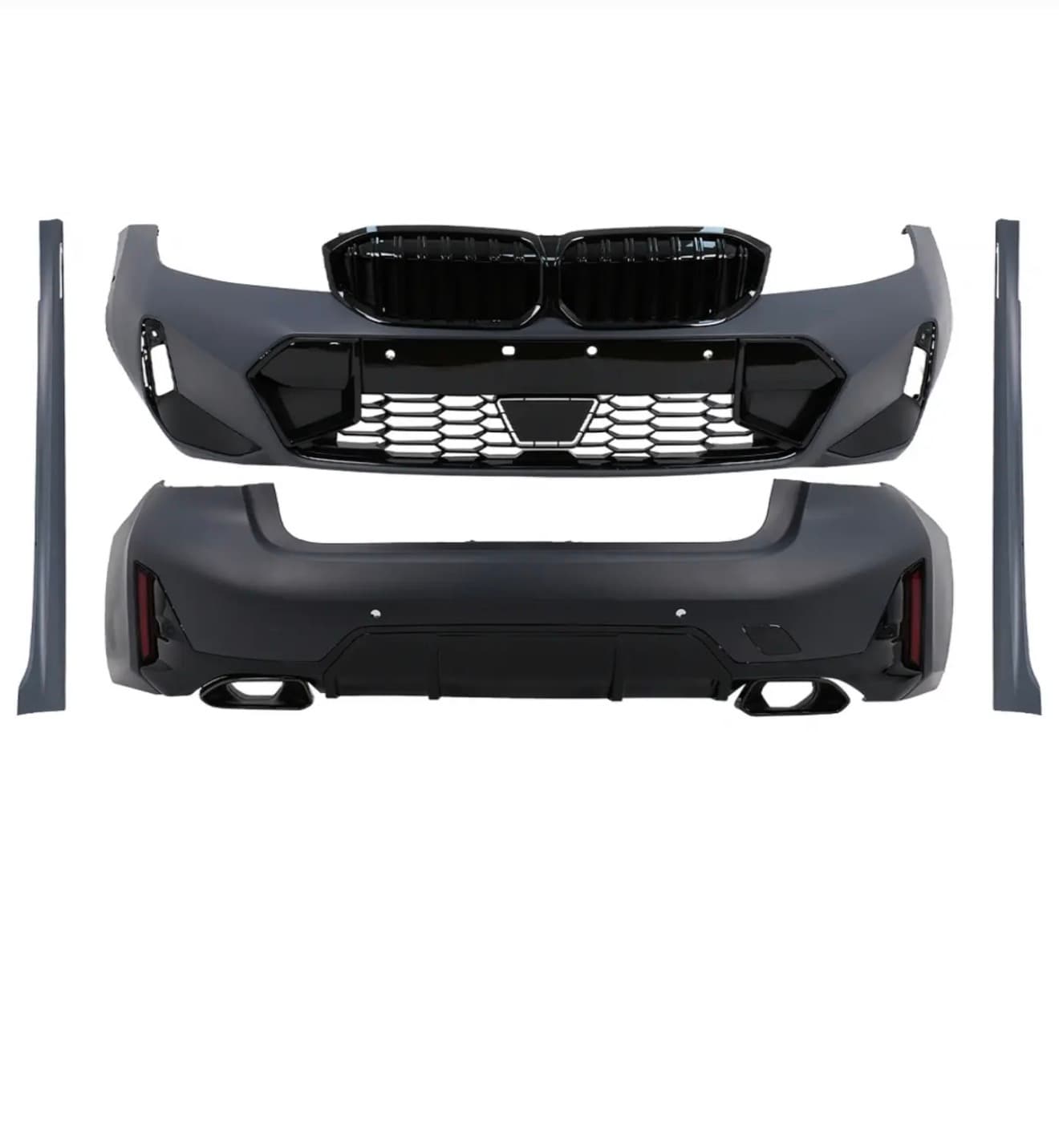 Pachet Exterior compatibil cu BMW Seria 3 G20 (2018-2022) Upgrade la LCI Design